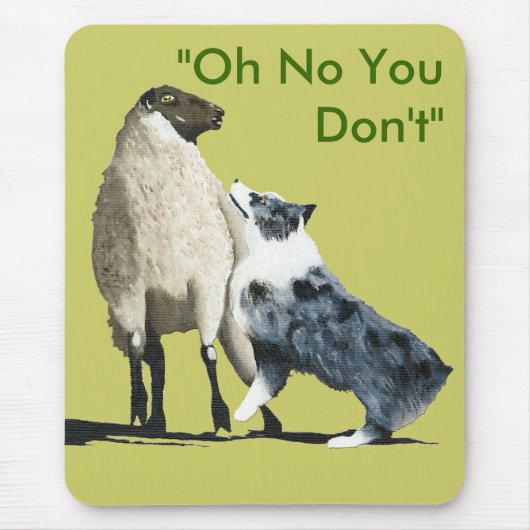 Merleの青いオーストラリア人Stockdog マウスパッド (正面)