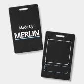 MERLIN製 バッジ (正面＆裏面)