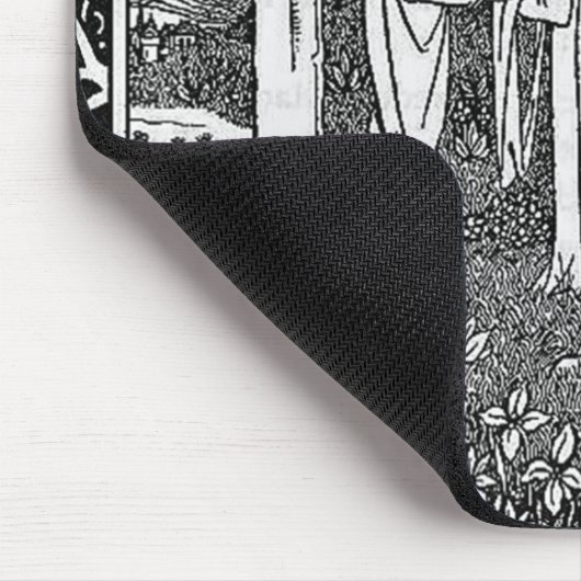 Merlin, by Aubrey Beardsley - HD マウスパッド (コーナー)