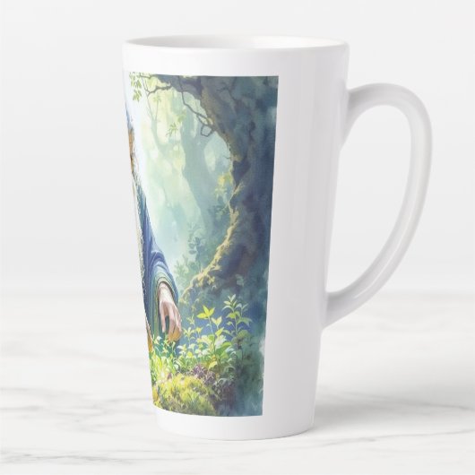 Merlin Practicing Herbalism Latte Mug カフェラテマグ (右)