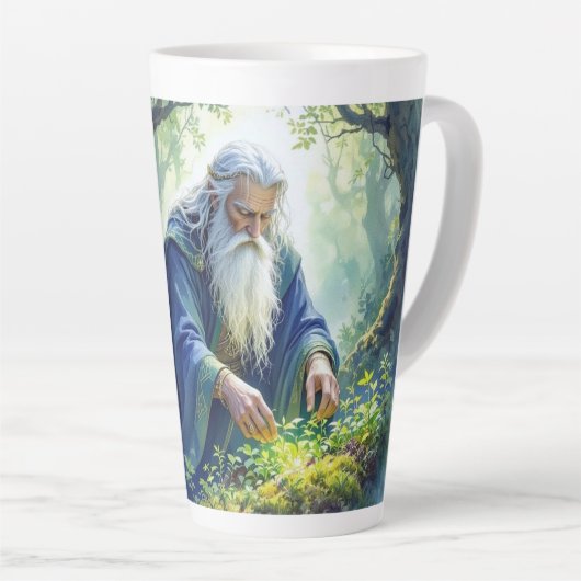 Merlin Practicing Herbalism Latte Mug カフェラテマグ (右アングル)
