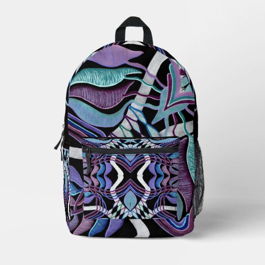 MerlinMistiqueオリジナル&バックパックのC/M プリントバックパック (正面)