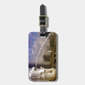 Merlion、シンガポール ラゲッジタグ (正面縦)