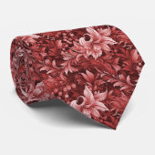 Merlot Ornate Botanical ネクタイ (ロール)