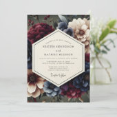 Merlot Rembrandt Bloom Wedding 招待状 (スタンド正面)
