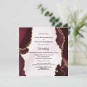 *～* MERLOT RSVP WebサイトAGATE金ゴールドAR13結婚 招待状 (スタンド正面)