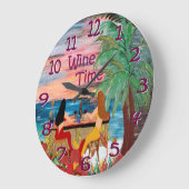 mermadeのワインバーの柱時計 ラージ壁時計 (傾斜)