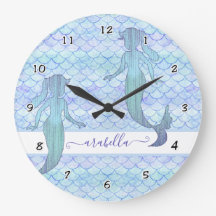 Mermaidかわいらし小さな女の子名水の色パターン