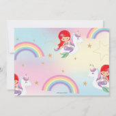 MermaidとUnicornプールの誕生日パーティーの写真 招待状 (裏面)