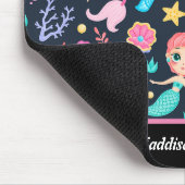 Mermaidをテーマにしたカスタマイズ可能 マウスパッド (コーナー)