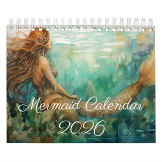 Mermaidカレンダー， 2025カレンダー， Mermaid カレンダー