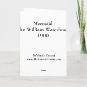 Mermaidグリーティングカード カード (裏面)