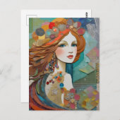 Mermaidコラージュはがき ポストカード (正面/裏面)