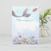 Mermaidタイムカプセルメッセージがあなたにカー空白のド 招待状 (スタンド正面)