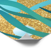 Mermaidパーティー背景Mermaidポスター ポスター (角)