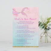 Mermaidピンク金ゴールドあなたの電話シャワーゲームの中に何がある (スタンド正面)