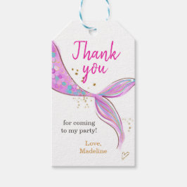 Mermaidプールパーティーお気に入り感謝していギフトラベル ギフトタグ