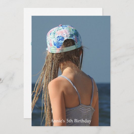 Mermaidヘア気にはDont、自分の写真を追加 シーズンカード (正面/裏面)