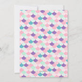 Mermaidベビーシャワー招待状for a Baby Girl 招待状 (裏面)