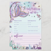 Mermaidベビー予測とアドバイスシャワー活動 (正面/裏面)