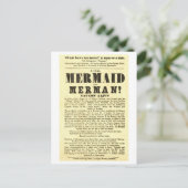 Mermaidヴィンテージショーのポスターの奇妙 ポストカード (スタンド正面)