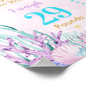 Mermaid最初の誕生日フォトマイルストーン ポスター (角)