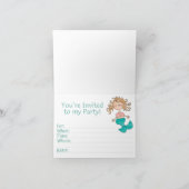 Mermaid最初の誕生日入力招待状 招待状 (内部)