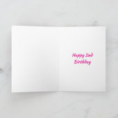 Mermaid誕生日カードGrandoughter Any Age カード (内部)