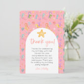 Mermaid誕生日写真ありがとう 招待状 (スタンド正面)