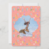 Mermaid誕生日写真ありがとう 招待状 (裏面)