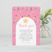 Mermaid誕生日写真ありがとう 招待状 (スタンド正面)