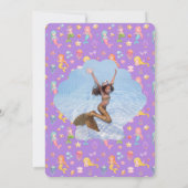 Mermaid誕生日写真ありがとう 招待状 (裏面)