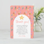 Mermaid誕生日写真ありがとう 招待状 (スタンド正面)