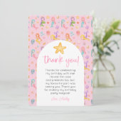 Mermaid誕生日写真ありがとう 招待状 (スタンド正面)