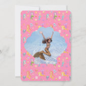 Mermaid誕生日写真ありがとう 招待状 (裏面)