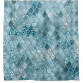 Mermaid はかりで測 Glam #19 (グリッターのみ) シャワーカーテン (正面)