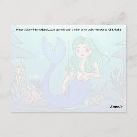 Mermaid – はがき (裏面)