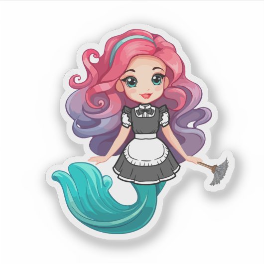 「merMAID」 シール (正面)