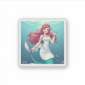 「merMAID」 シール (正面)