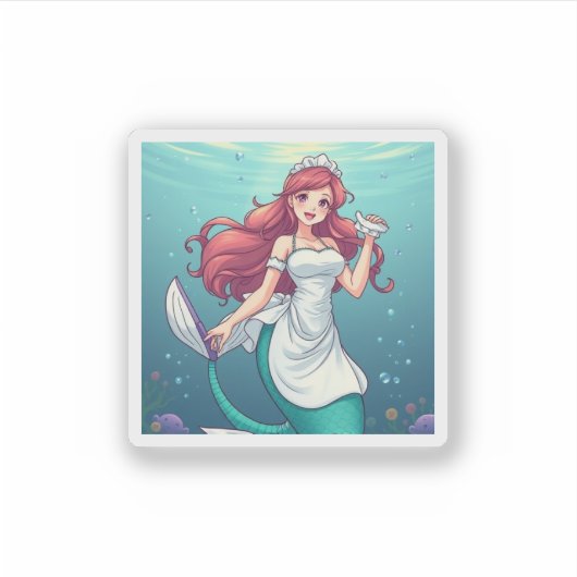 「merMAID」 シール (正面)