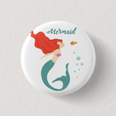 Mermaid 缶バッジ (正面)