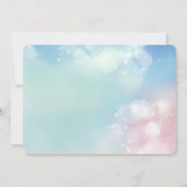 Mermaid 1stフォトオンダー海誕生日 招待状 (裏面)