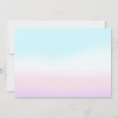 Mermaid 1st Birthday Oneder The Seaパーティー写真 招待状 (裏面)