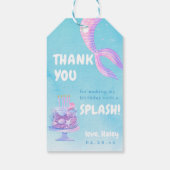 Mermaid 1st Birthday ONEder the sea Thank You ギフトタグ (裏面)