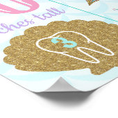 Mermaid 1st birthday Poster, Milestone Sign ポスター (角)