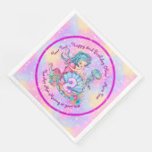 Mermaid 2nd誕生日の変更の編集文字のパーソナライズ (コーナー)