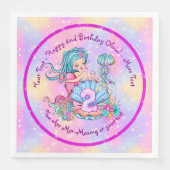 Mermaid 2nd誕生日の変更の編集文字のパーソナライズ (正面)