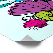 Mermaid 2nd誕生日Tシャツとギフト ポスター (角)