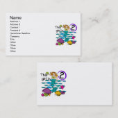 Mermaid 2nd誕生日Tシャツとギフト 名刺 (正面/裏面)