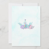 Mermaid 2nd Birthday Party Invitation 招待状 (裏面)